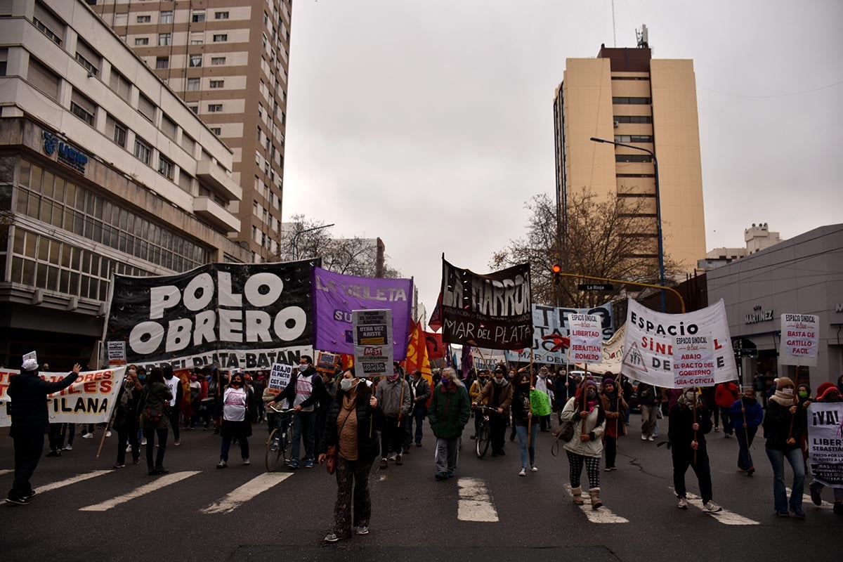 Jornada de lucha y movilización del “sindicalismo combativo” en Mar del Plata
