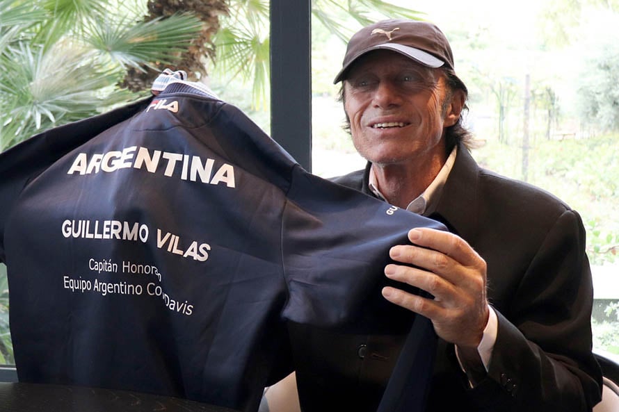 Guillermo Vilas fue reconocido por la Asociación Argentina de Tenis