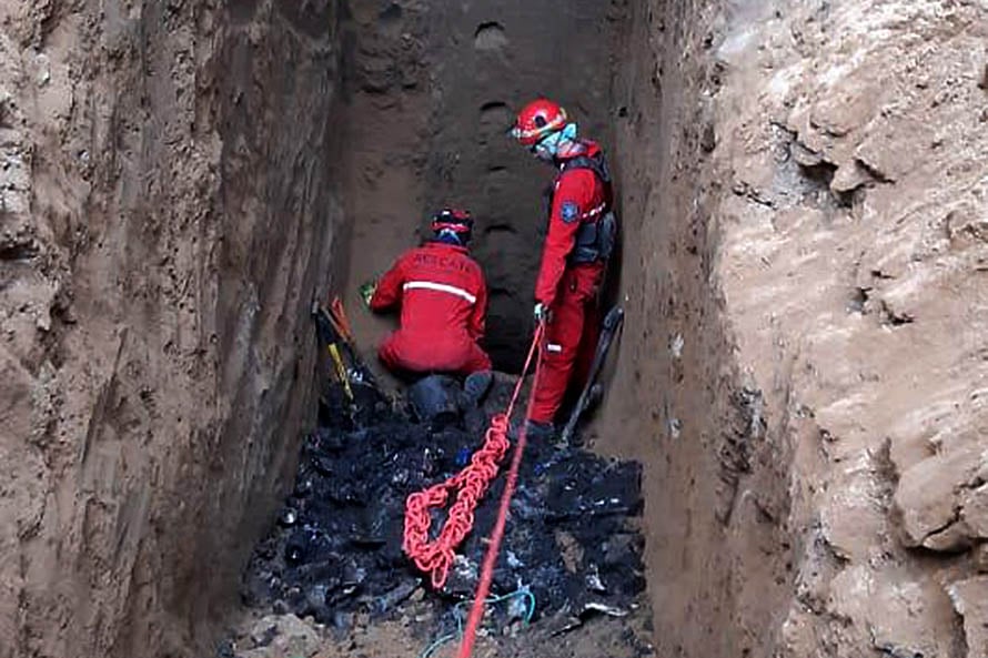 Terminaron la excavación sin rastros de Fernando Lario