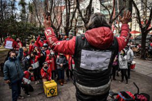 Protesta de repartidores: denuncian constantes robos y “zonas liberadas”
