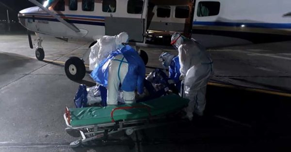 El HIGA derivó en avión sanitario a un paciente por falta de camas de terapia