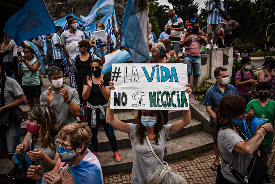 Mar del Plata también tuvo su movilización contra la legalización del aborto 