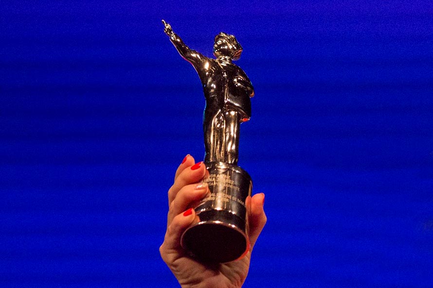 Estatuilla premio "Astor" Festival Internacional de Cine de Mar del Plata