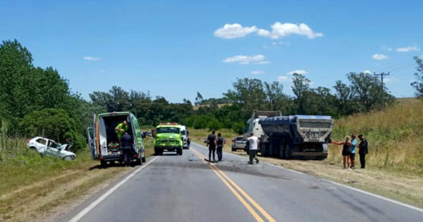 Ruta 88: murió un hombre de 40 años en un choque frontal con un camión