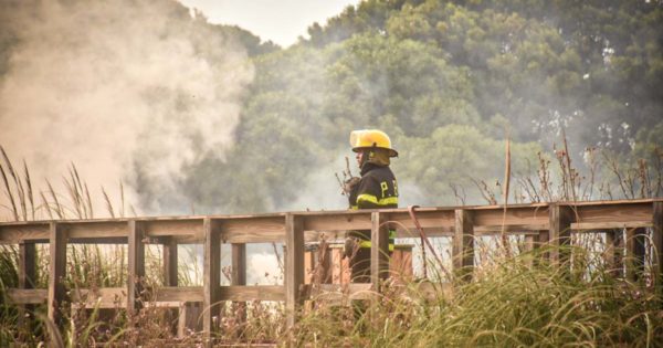 Emiten un nuevo alerta por riesgo de incendios en Mar del Plata