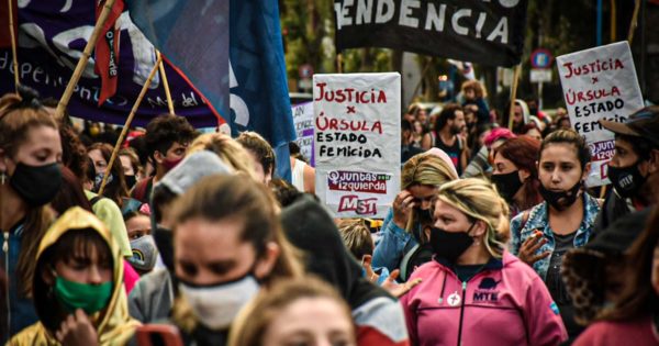Numerosa protesta en Mar del Plata tras el femicidio de Úrsula Bahillo