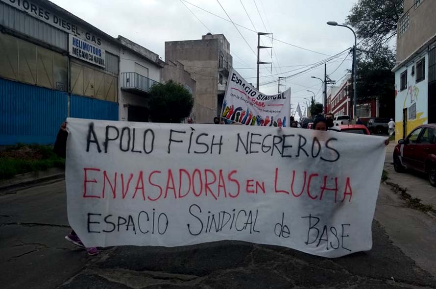 Apolo Fish: marcha y corte en el Puerto después de tres días de acampe