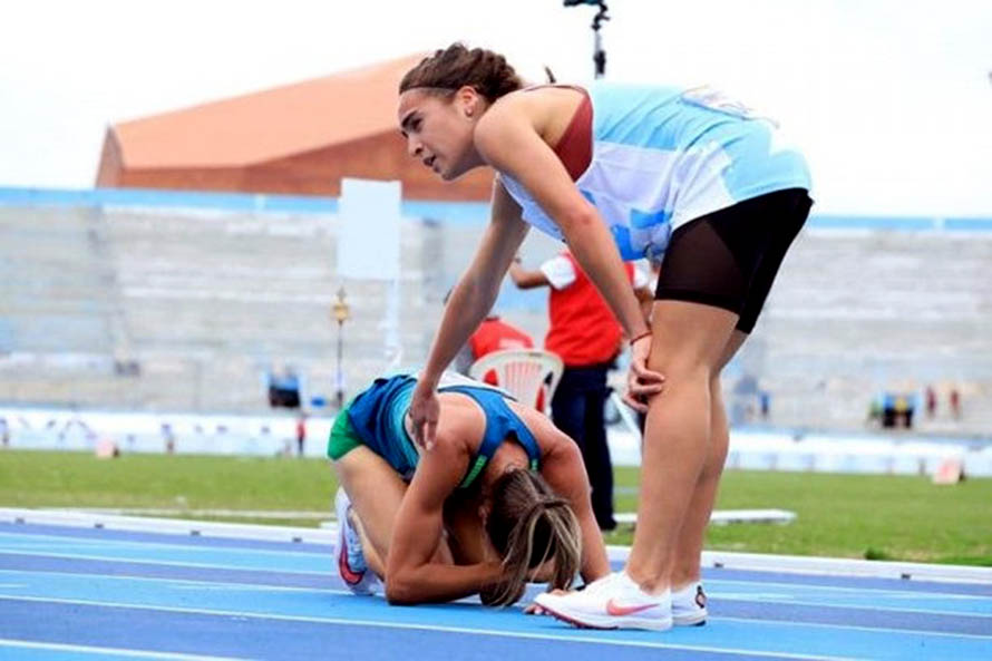 Belén Casetta en el Sudamericano de Atletismo (Foto: Sebastián Lasquera / prensa Cada)