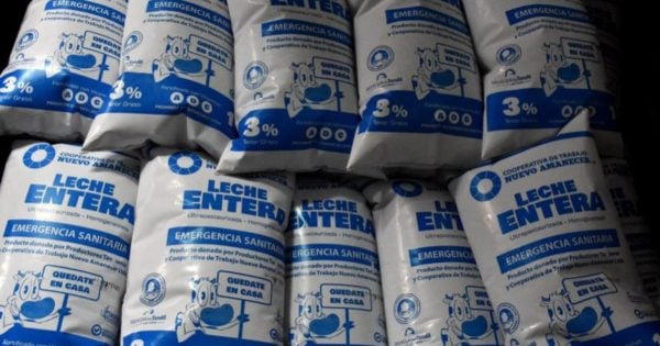 En un año de pandemia, la Cooperativa Nuevo Amanecer donó 150 mil litros de leche