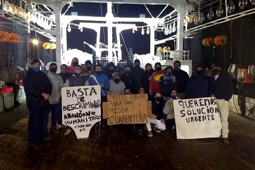 Pesca: levantan el paro tras el descenso de los tripulantes del Mishima Maru 8