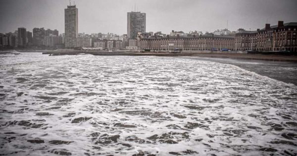 Alerta meteorológico por fuertes vientos en Mar del Plata
