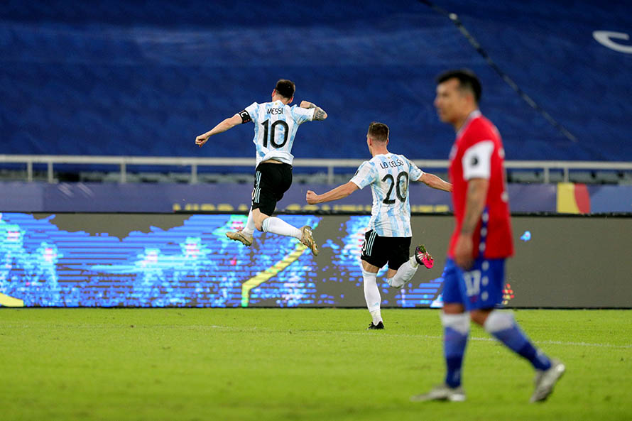 En el debut de la Copa América, Argentina y Chile se repartieron puntos