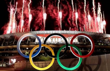 Juegos Olimpico esttadio ceremonia inaugural Foto prensa Tokyo 2020