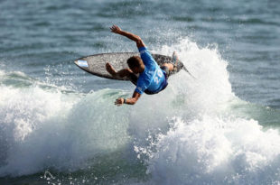 El surf y Leandro “Lele” Usuna tuvieron su histórico debut en los Juegos Olímpicos