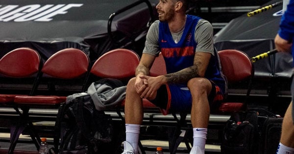 Luca Vildoza tuvo sus primeros minutos en los New York Knicks