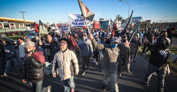 Jornada de protestas y cortes en Mar del Plata: “Queremos trabajo genuino”