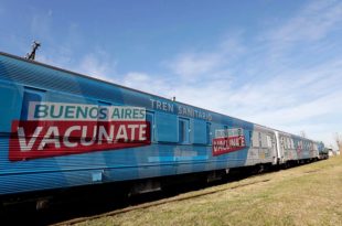 Volvió el tren sanitario a Mar del Plata y refuerza la vacunación contra el covid-19