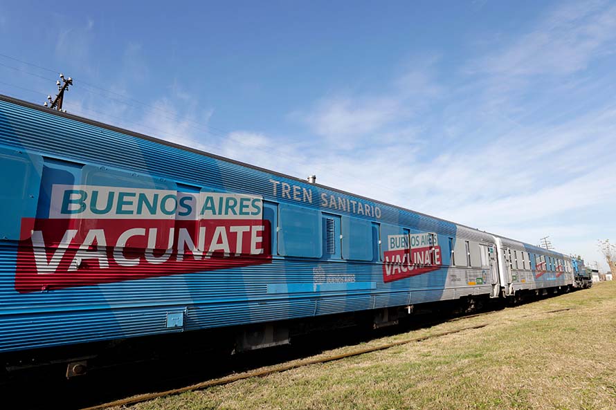 Volvió el tren sanitario a Mar del Plata y refuerza la vacunación contra el covid-19