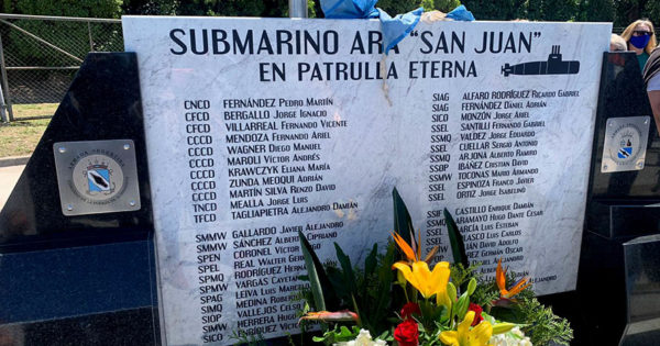 ARA San Juan: inauguraron el memorial a cuatro años de la última partida