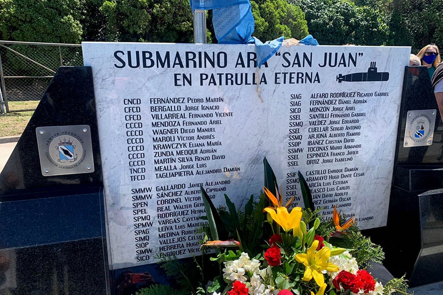 ARA San Juan: inauguraron el memorial a cuatro años de la última partida