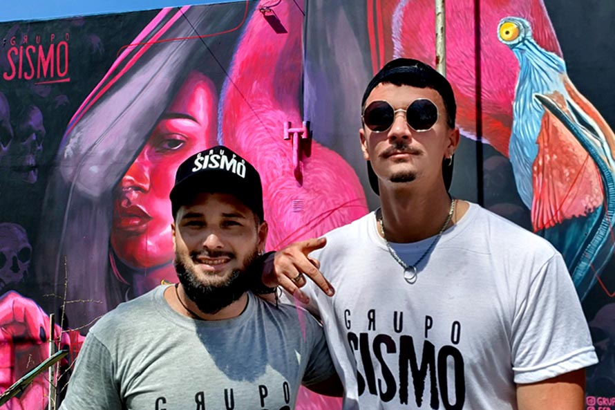 Muralistas marplatenses del Grupo SISMO participaron de un festival en Santa Fe