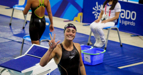 Lucía Gauna, tres medallas doradas y un récord en el Sudamericano Juvenil
