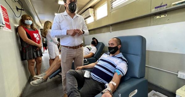 Lanzaron una campaña de donación de sangre en la Plaza Mitre de Mar del Plata