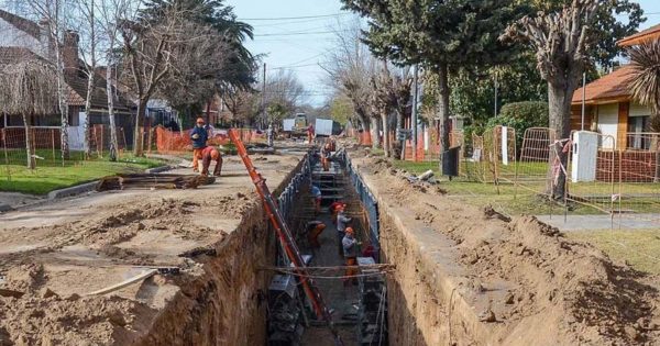 Tras meses de paralización, nuevo plan de trabajo para la obra pluvial Marcos Sastre