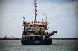 Puerto: cuatro meses después, terminó la obra del dragado en Mar del Plata