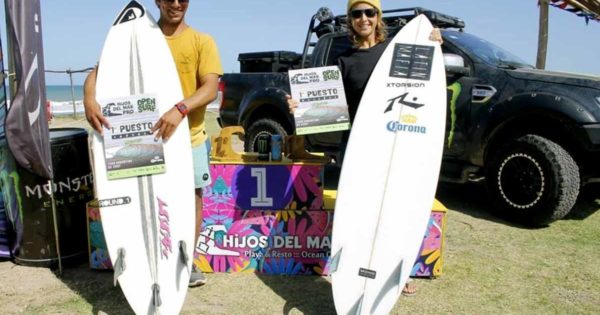 Surf: Ruggiero y Pellizzari, campeones de la segunda fecha del Tour Argentino
