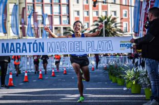 Miguel Maza y Candela Cerrone, los ganadores en el Maratón de Mar del Plata