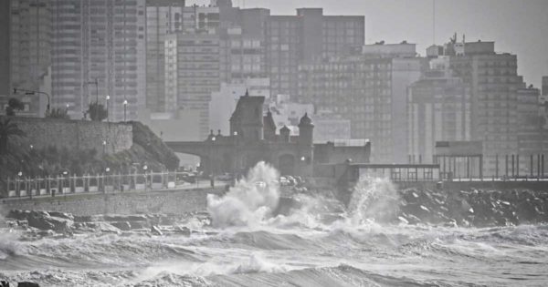 Emiten un alerta meteorológico por fuertes vientos en Mar del Plata