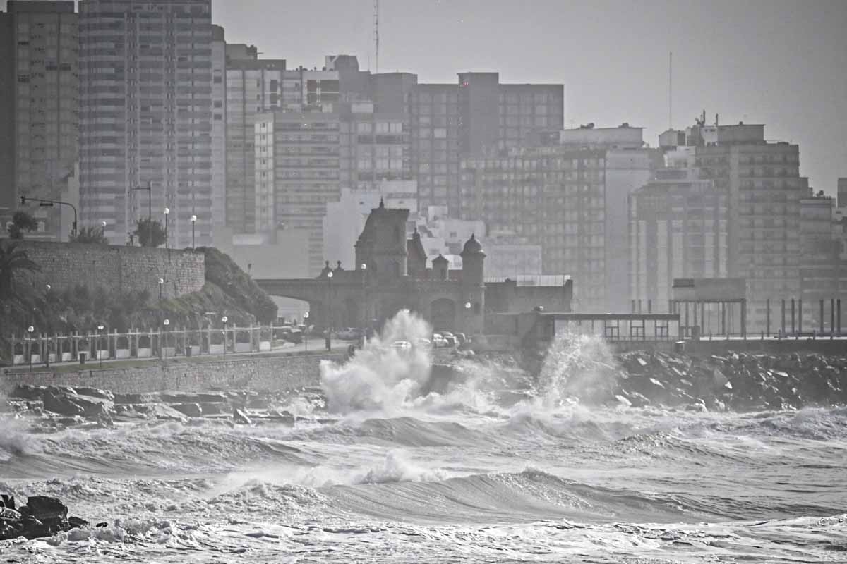 Rige un alerta meteorológico por vientos fuertes en Mar del Plata