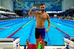 Natación: Guido Buscaglia debutó en el Mundial de Budapest