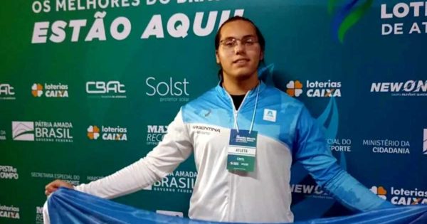 Lautaro Vouilloz se quedó con el récord marplatense U20 en lanzamiento de bala