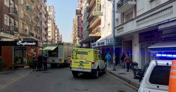 Sofocaron un incendio en un hotel del centro de Mar del Plata