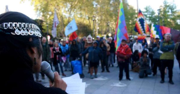Una protesta en Mar del Plata en repudio a la represión en Villa Mascardi