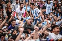 Así se vivió el triunfo de Argentina ante México en el “fan fest” de Mar del Plata