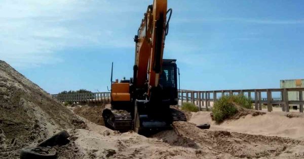 Cederán a Playa Grande el “excedente ” de arena de la pasarela del Puerto