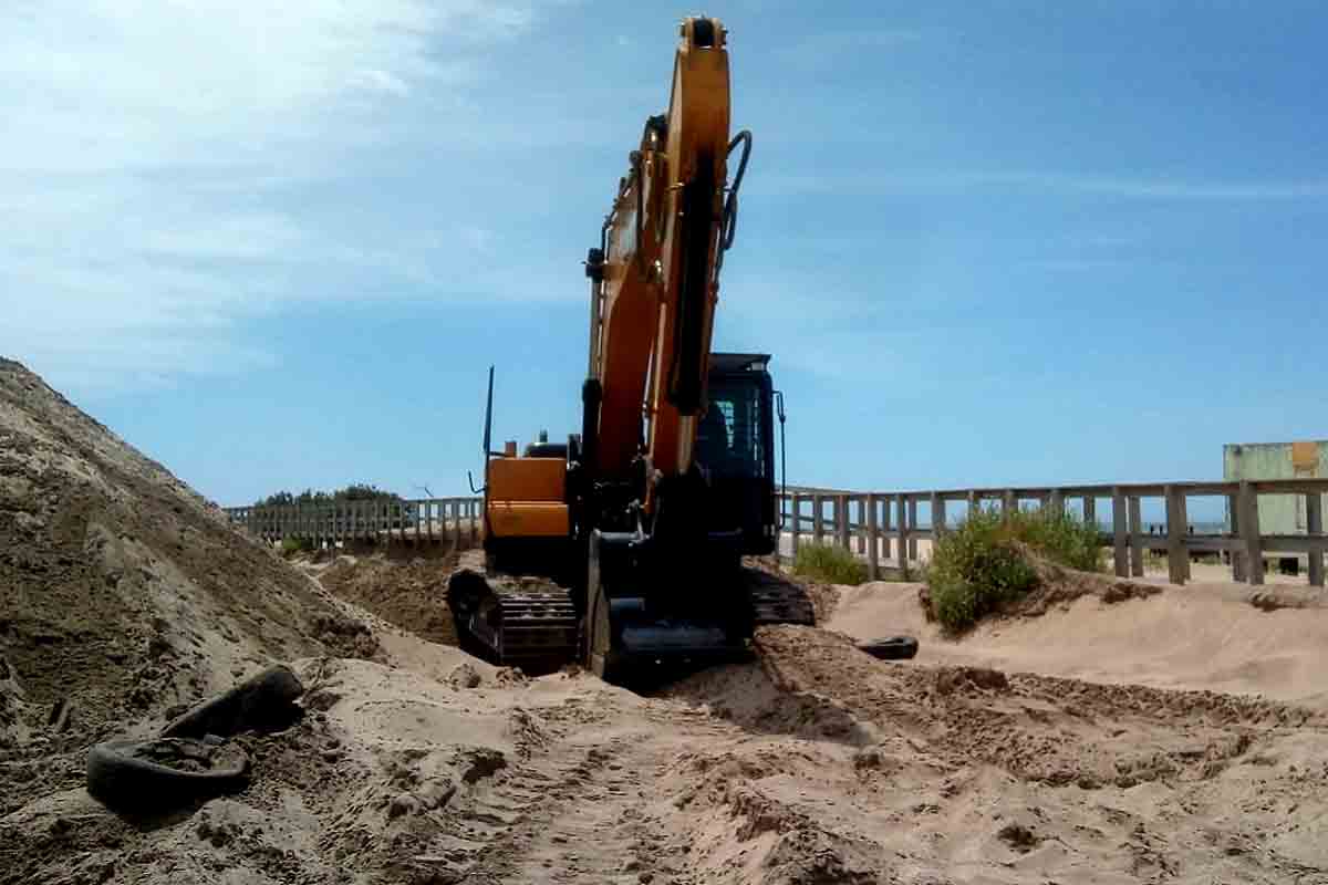 Cederán a Playa Grande el “excedente ” de arena de la pasarela del Puerto