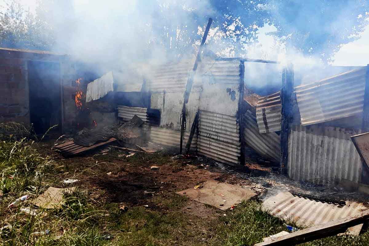 Se incendió una casa en el barrio Belgrano