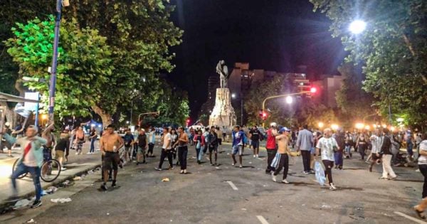 Los festejos en Mar del Plata terminaron con incidentes y represión