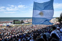 Argentina a la final del Mundial: la fiesta del “fan fest” de Mar del Plata