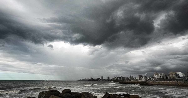 Jueves con alerta meteorológico por tormentas fuertes en Mar del Plata