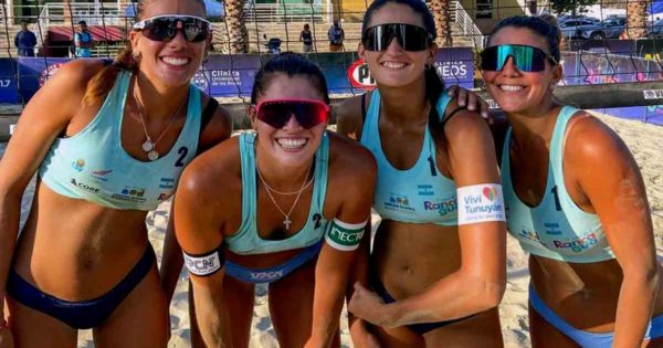 Beach volley: Peralta y Enriquez compitieron en el Circuito Sudamericano