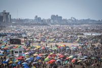 La temperatura superó los 36°C en Mar del Plata: hay alerta por tormentas