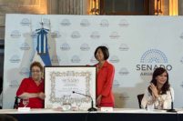 Con la presencia de Ledda Barreiro, el Senado distinguió a Abuelas de Plaza de Mayo