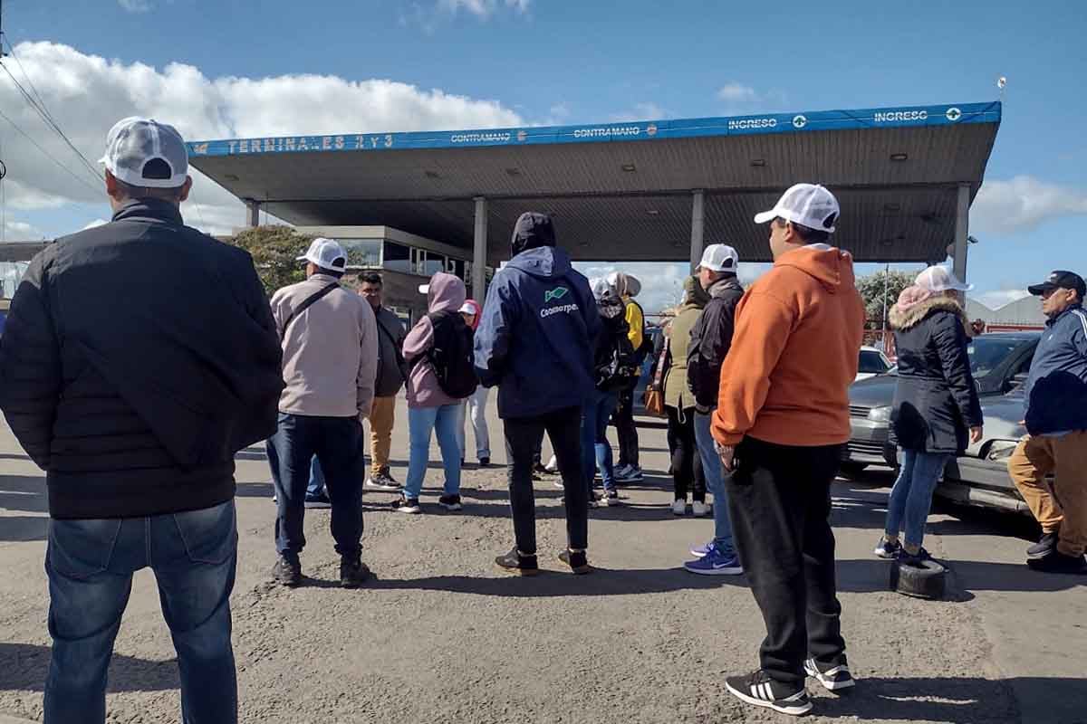 Protesta en el Puerto en apoyo a los trabajadores de Ostramar
