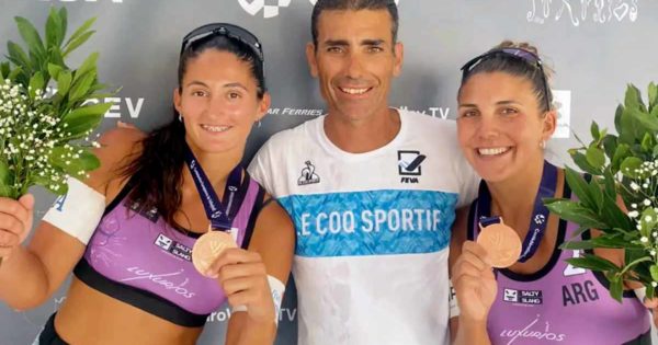 Beach volley: Cecilia Peralta y una nueva medalla de bronce en Grecia