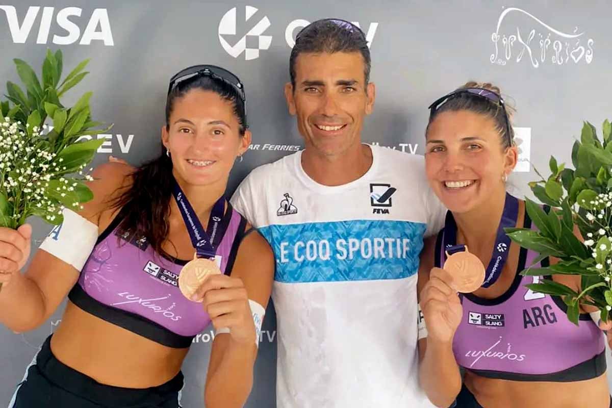 Beach volley: Cecilia Peralta y una nueva medalla de bronce en Grecia